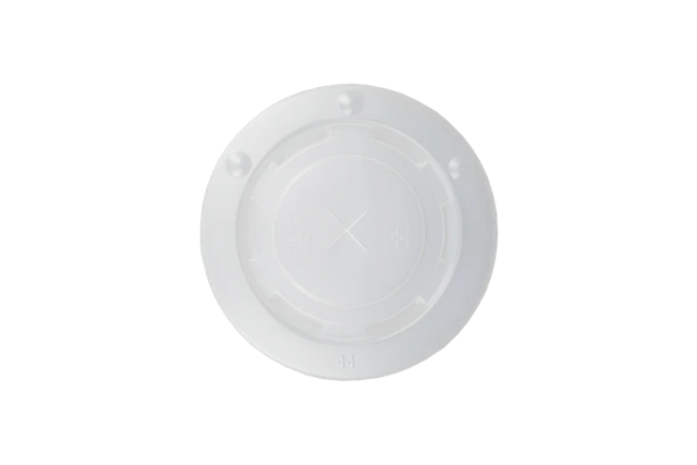 Lock av plast Milkshake-bägare platt med kors Ø9 cm (1.000 st) [TK-9987536]